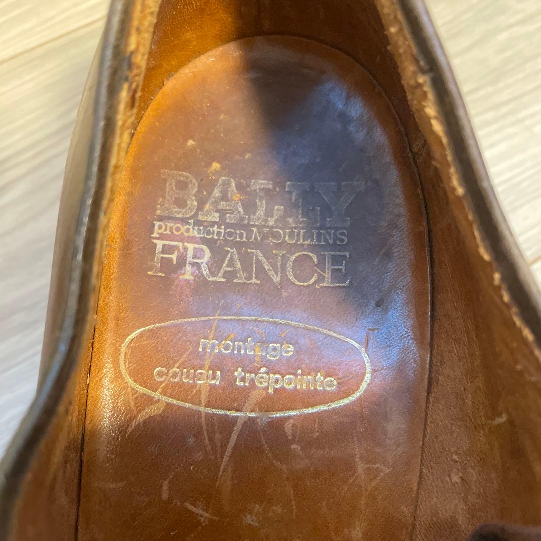 【レア】BALLY製フランス軍外羽根靴　肉厚ソール　サイズ7D