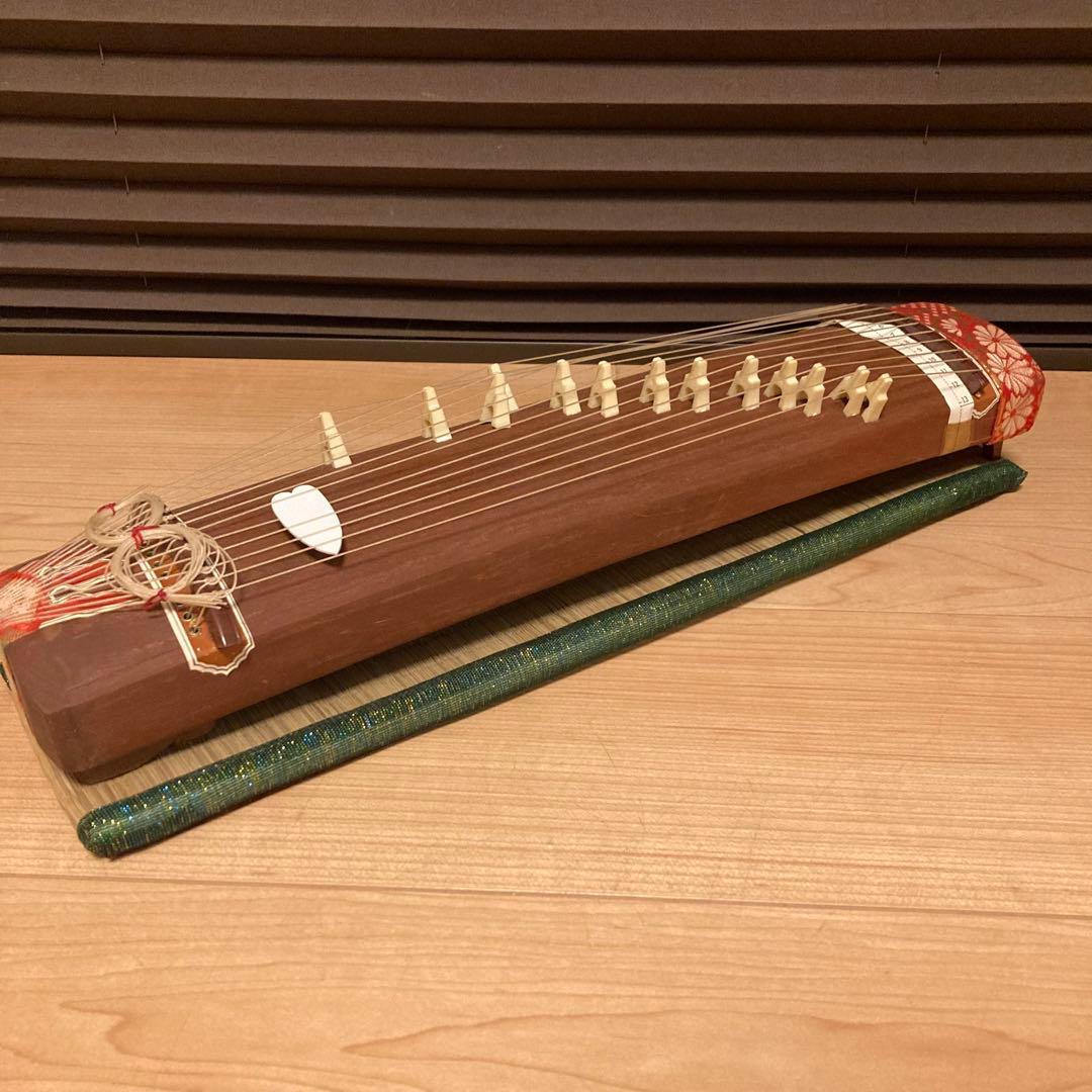 お琴 ミニ琴 13弦 木製 お琴の手びき