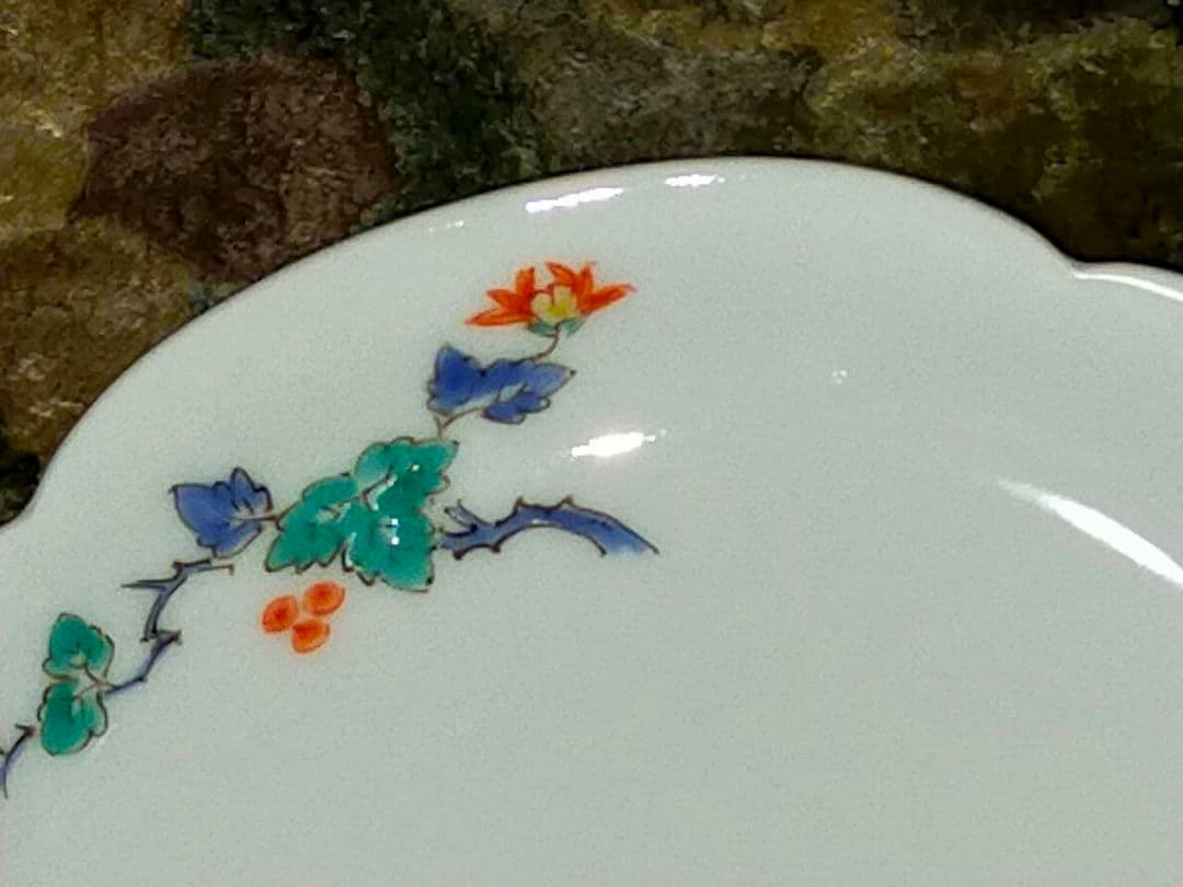 ♥未使用♥　人間国宝　13代　♥　酒井田柿右衛門　♥　皿　５枚　共箱付き