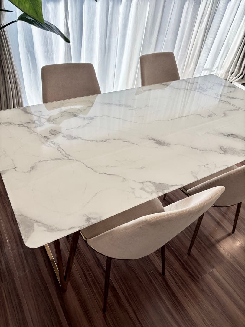 Francfranc★大理石 フェリシテ ダイニングテーブル W160