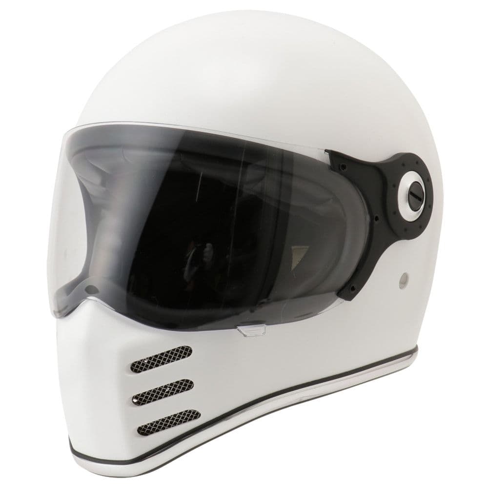 RIDEZ フルフェイス ヘルメット ホワイト マット M スモークシールド