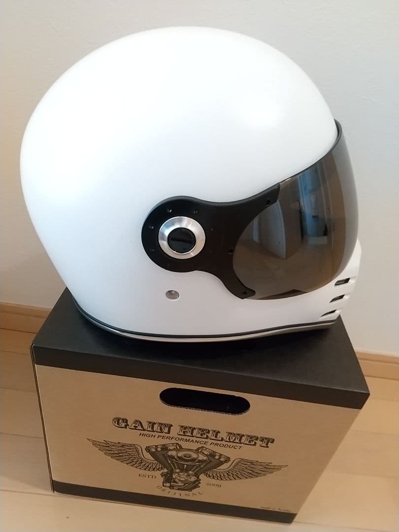 RIDEZ フルフェイス ヘルメット ホワイト マット M スモークシールド