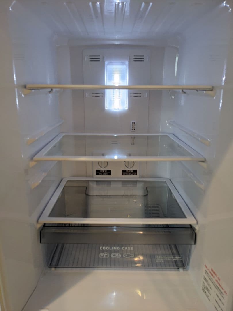 三菱電機 2ドア冷蔵庫 MR-P15G-W 2022年製 単身者 一人暮らし向け