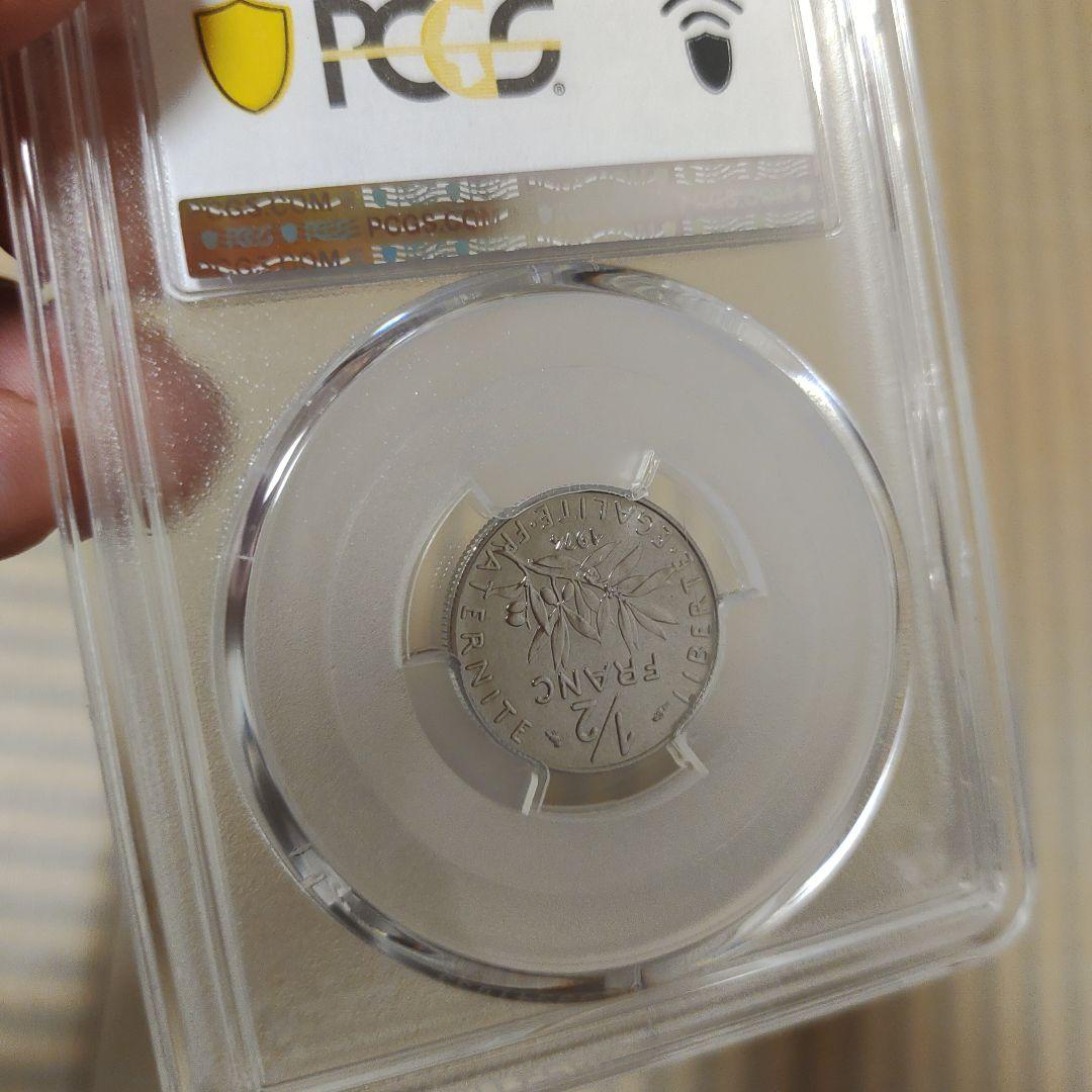 【本日20時迄】1974年 フランス フラン MS69 最高鑑定 ２枚セット