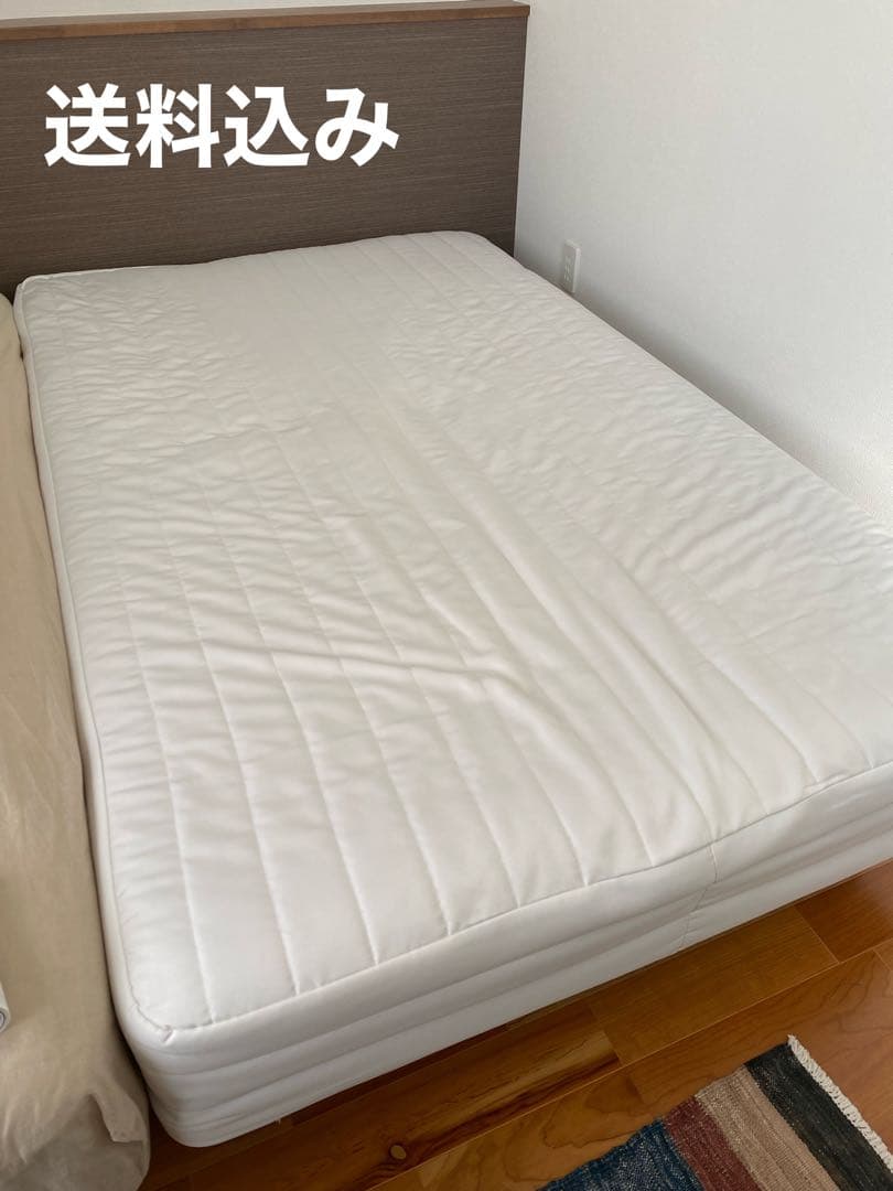 送料込み/無印良品脚付マットレスセミダブル（脚別売り）