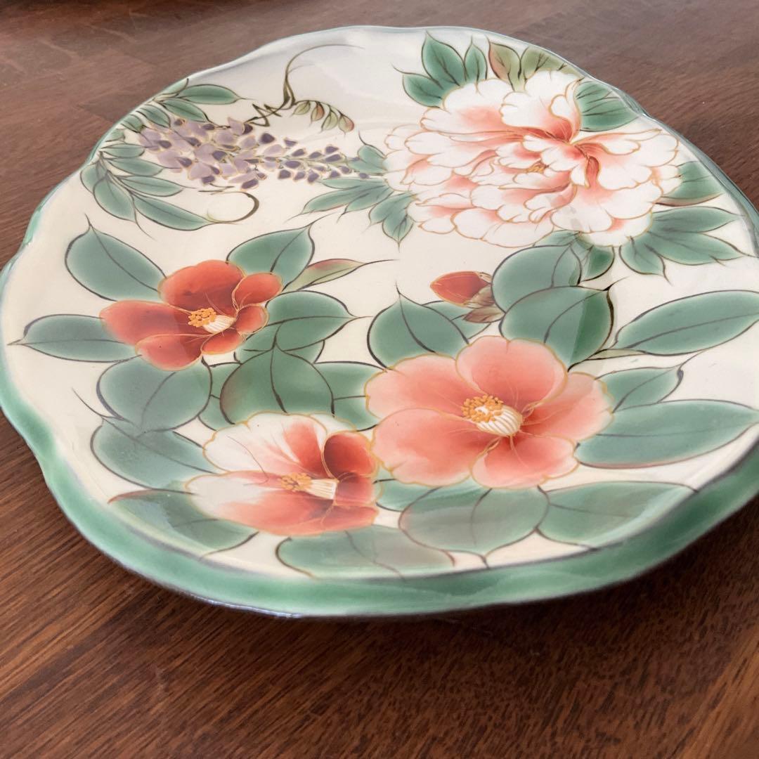 陶葊　陶あん　色絵付け　皿　レア