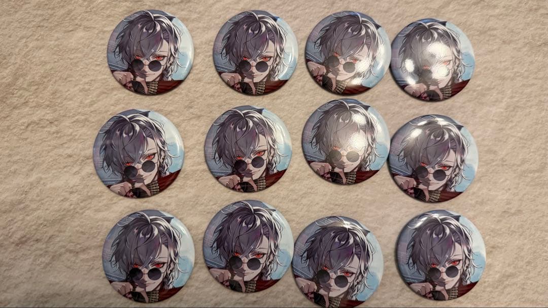 葛葉　ポップアップ　缶バッジ 中華風柄　12個セット