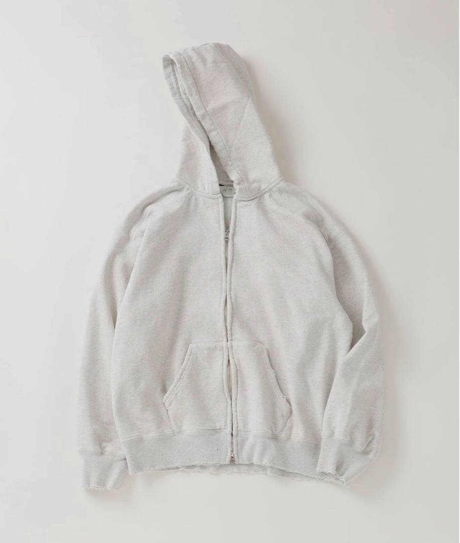 お*酢様 ancellm 26ss zip hoodie ヘザーホワイト　常田着