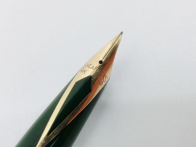 シェーファー グリーン 14K刻印 文房具 万年筆