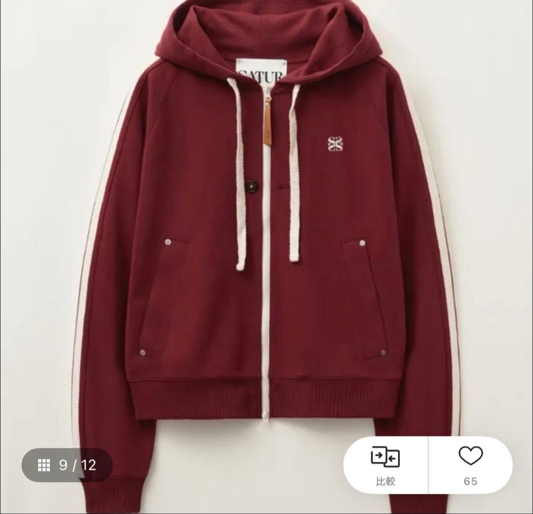 トップス SATUR Lawton Loose Fit Hood Zip-up
