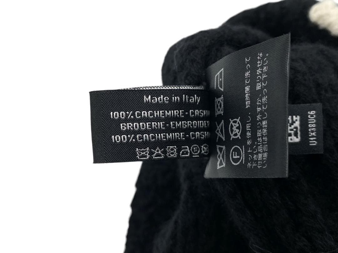 シャネル ココマーク ニットキャップ ニット帽 カシミヤ100％ ブラック