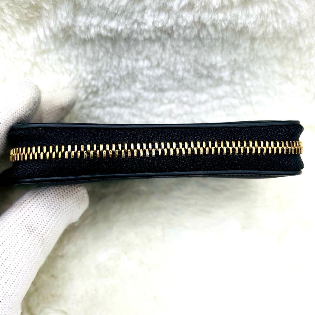 未使用級 バーバリー 財布 ケース ラウンドファスナー ブラック 付属品有