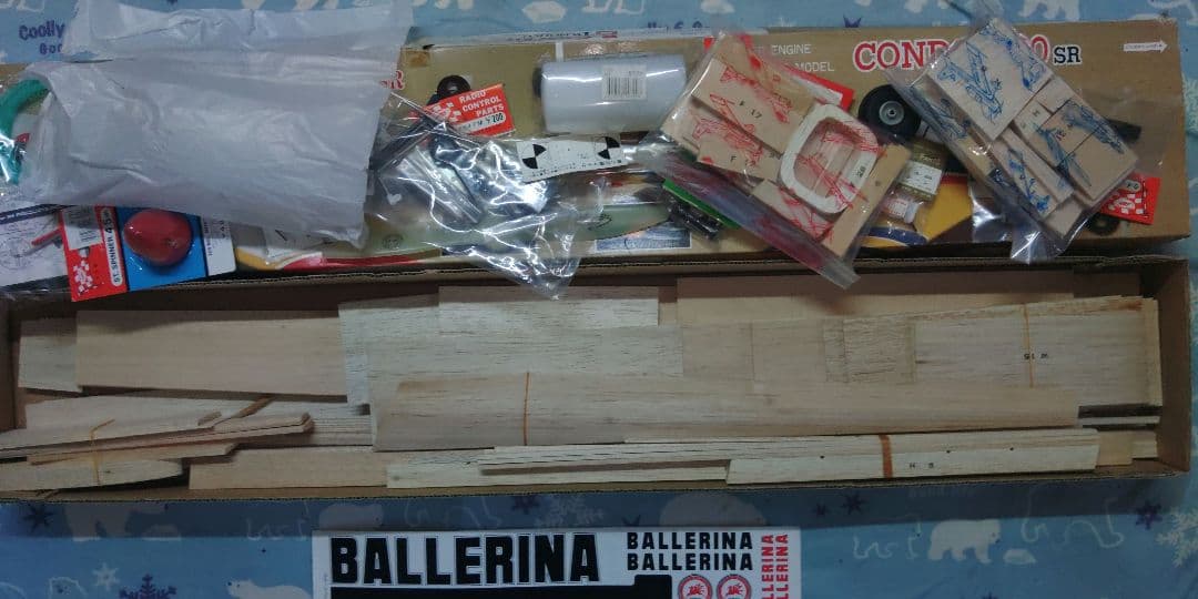 テトラ　バルサキット　バレリーナ20sr　フロート　水上機