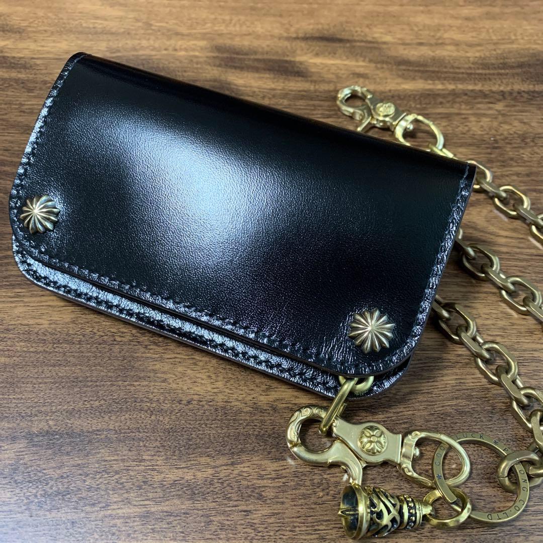 トラッカーウォレット　ミドル　クロスコンチョ