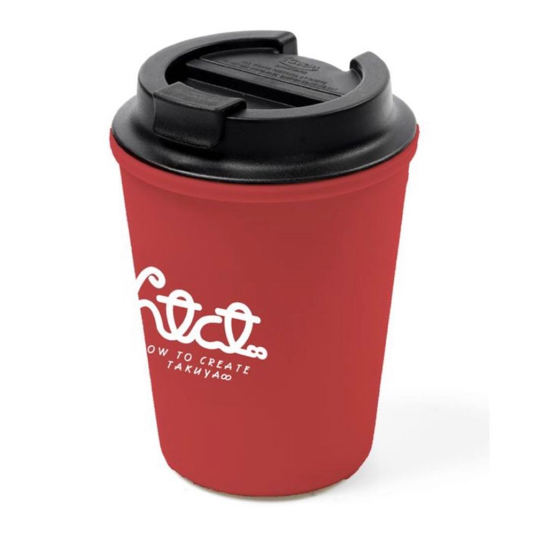TAKUYA∞の創り方　ウォールマグhtct∞ロゴ白/レッド　赤