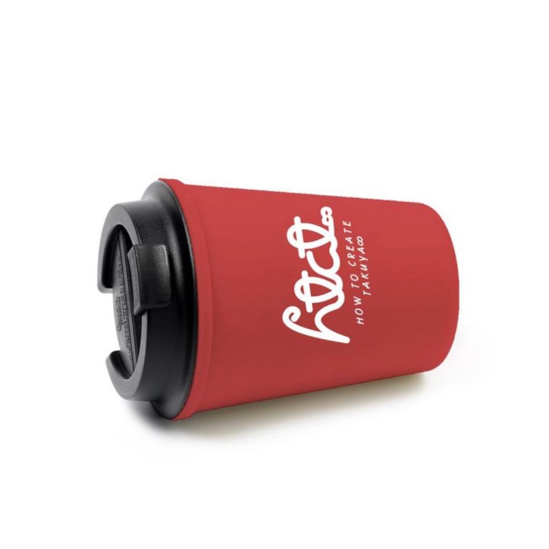 TAKUYA∞の創り方　ウォールマグhtct∞ロゴ白/レッド　赤