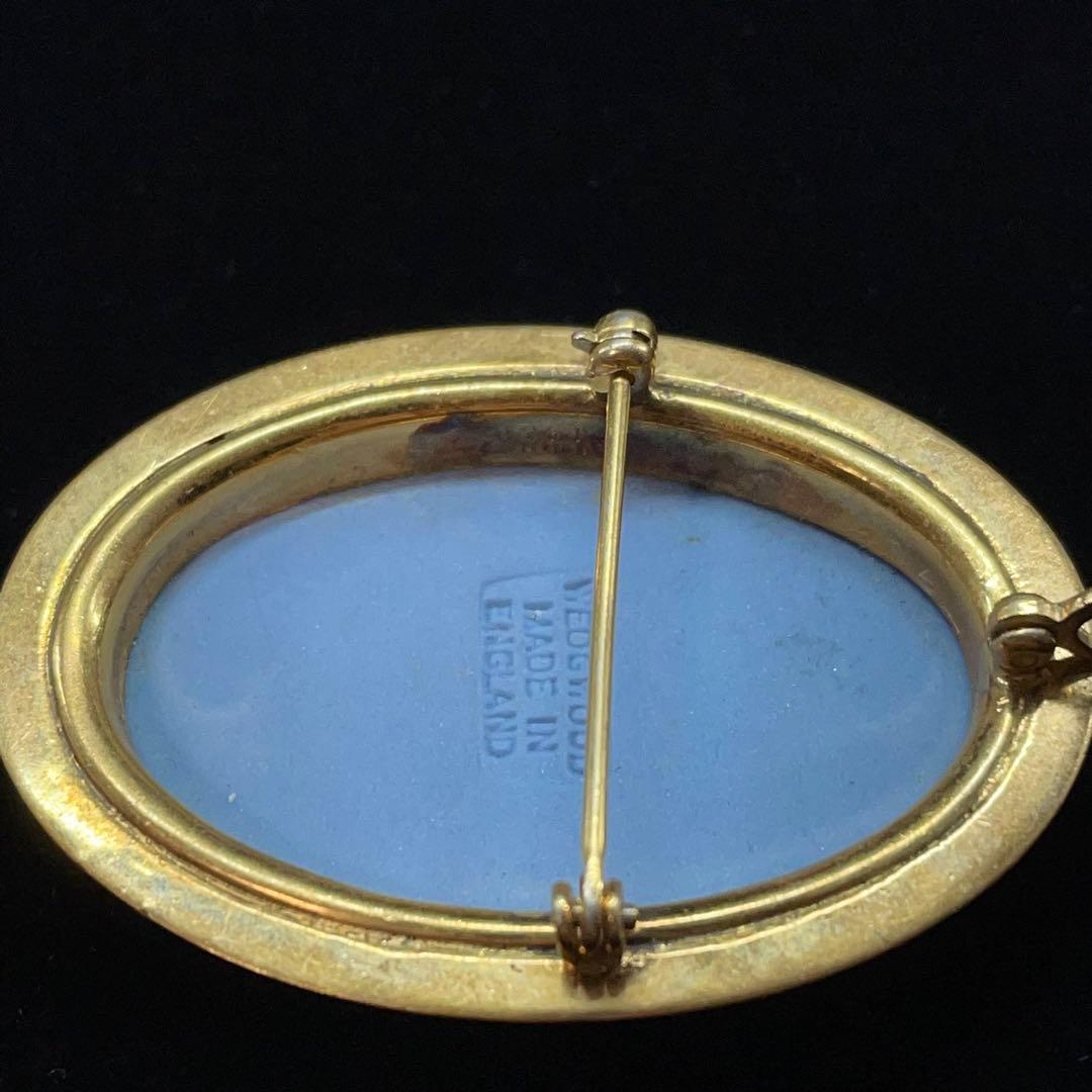 3638 ウェッジウッド ジャスパー ピアス ブローチ ペンダント K14GF