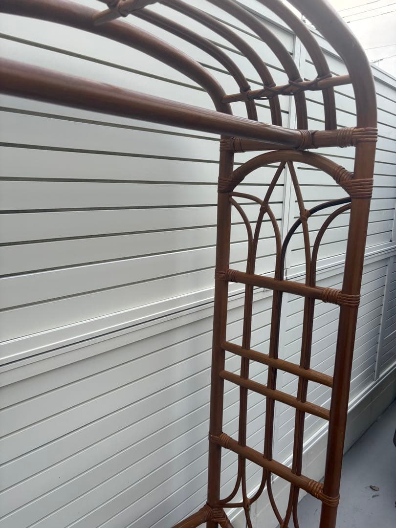 籠製　ラタン　チェスト　ハンガーラック