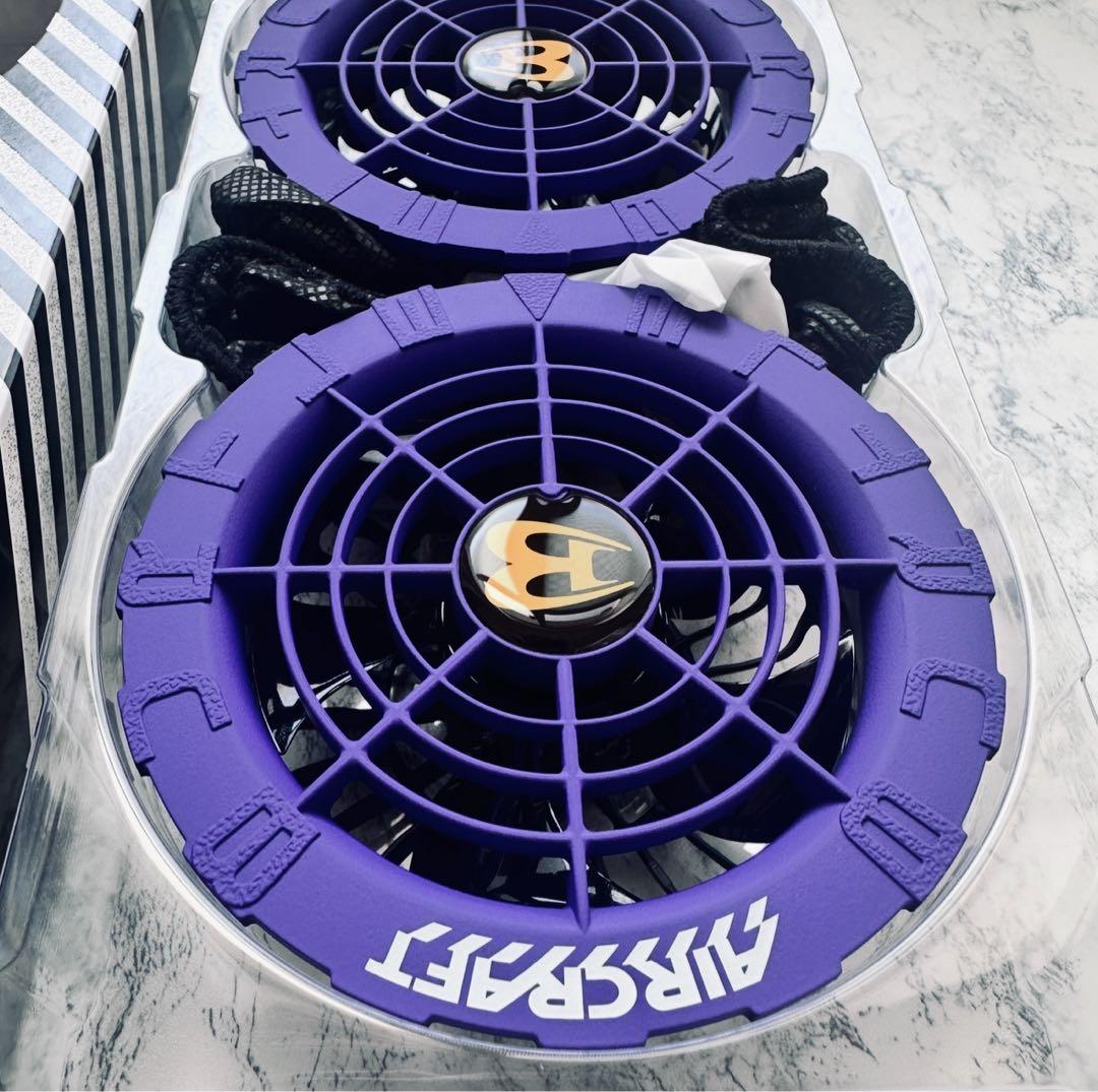 完売　新品未使用 バートル ファン ジェットパープル　AC08-2 空調服用　❸