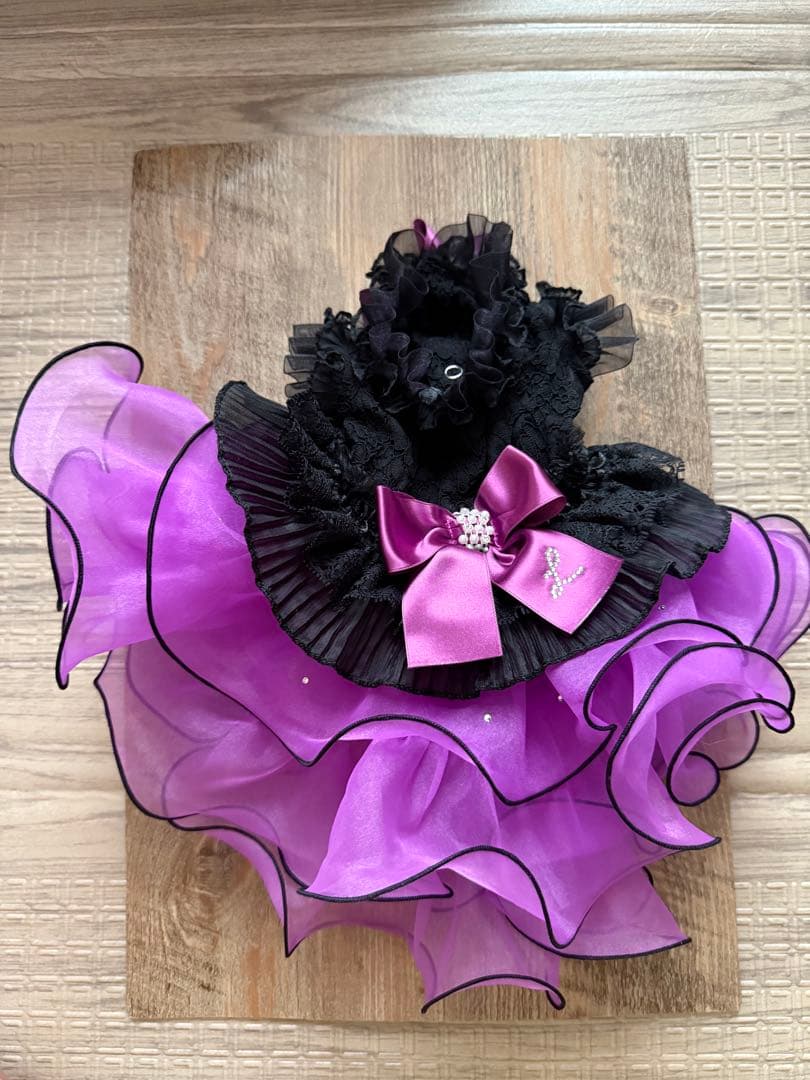 専用出品Luxe Birdie フリル付きドレス SSサイズ 黒と紫