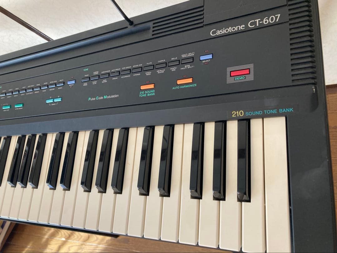 Casiotone CT-607 スタンド、譜面台、アダプター付