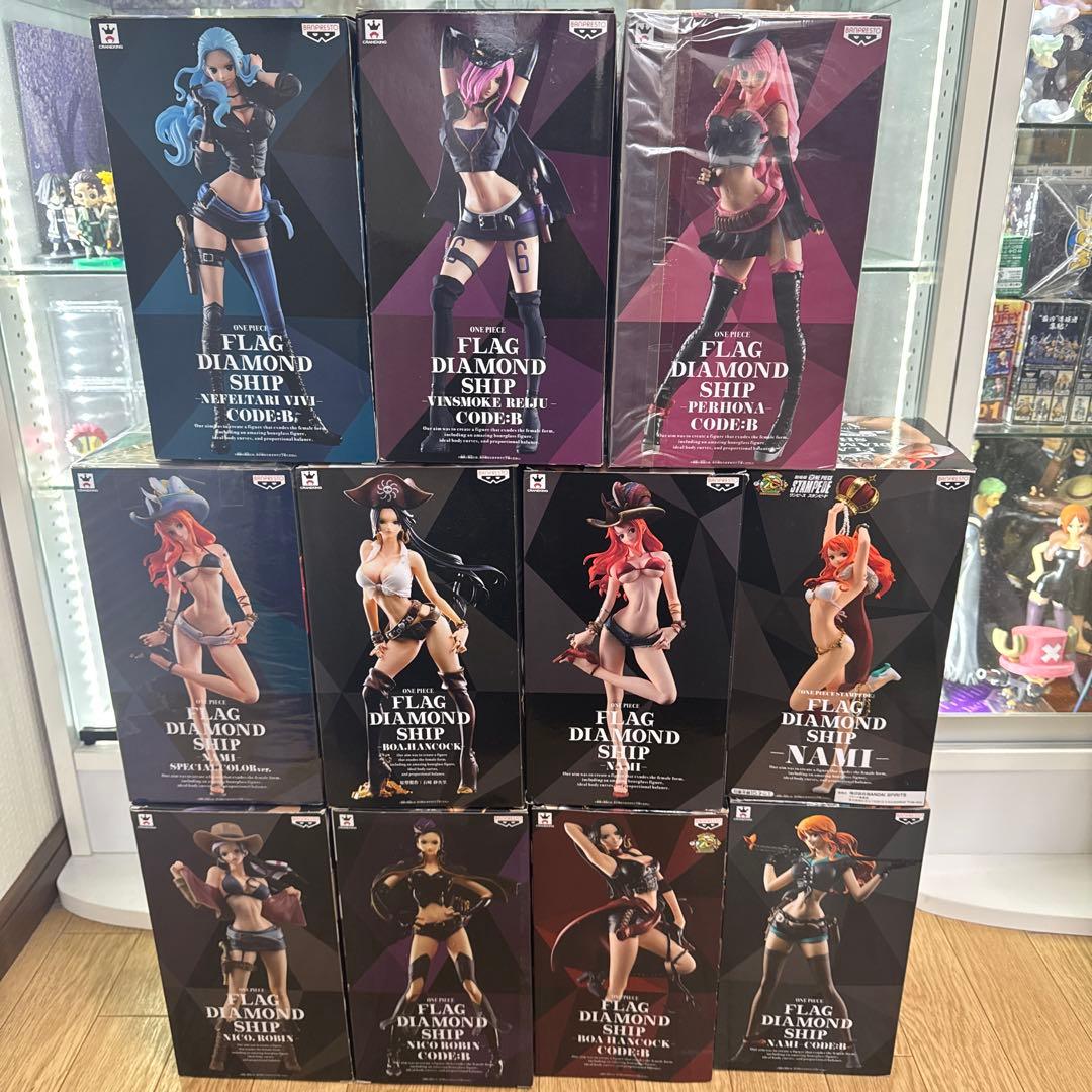 未開封　ワンピース　フィギュア　フラッグダイアモンドシップ　１１点セット