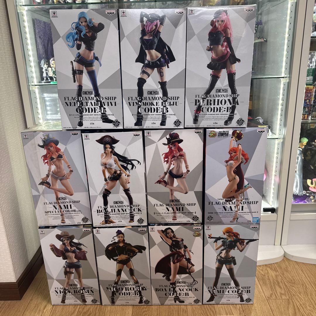 未開封　ワンピース　フィギュア　フラッグダイアモンドシップ　１１点セット
