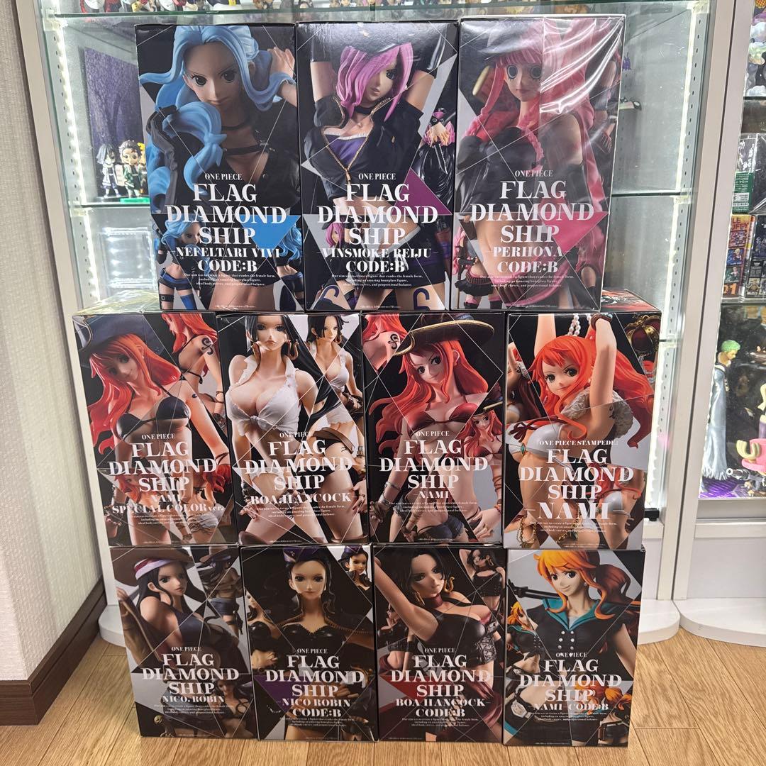 未開封　ワンピース　フィギュア　フラッグダイアモンドシップ　１１点セット