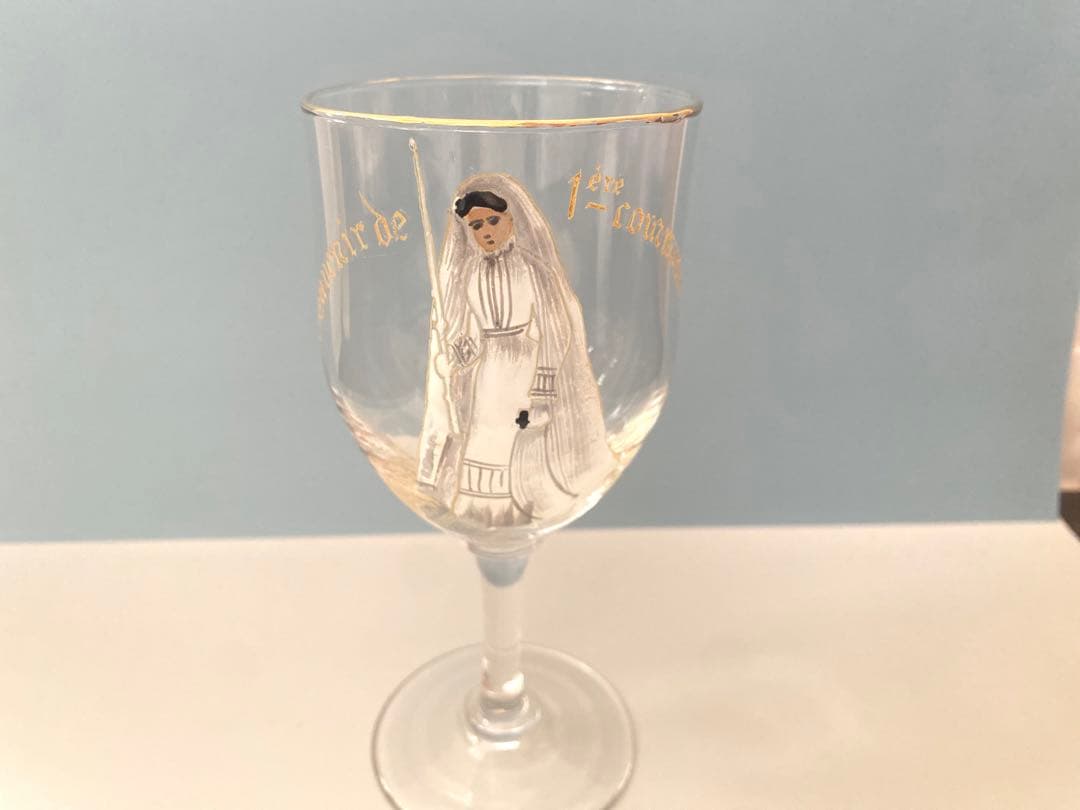 コミュニオングラス　聖体拝領　フランス　アンティーク