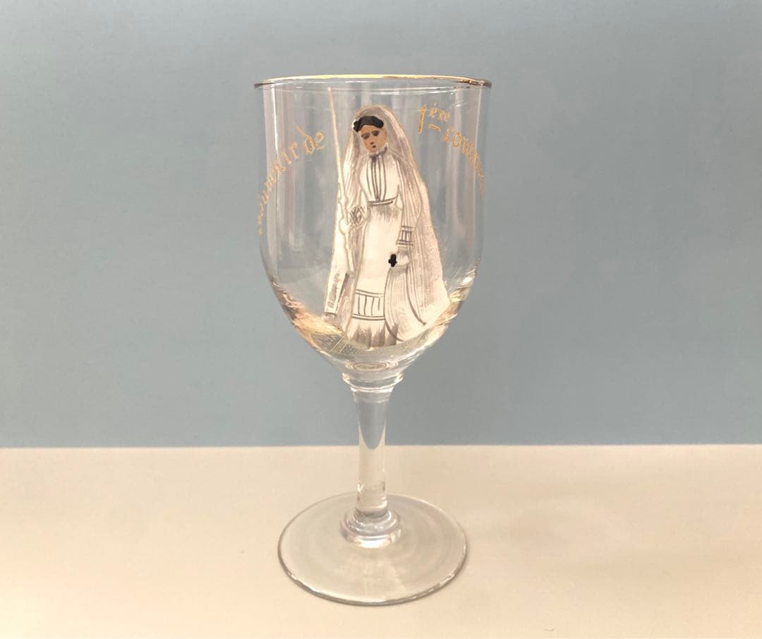 コミュニオングラス　聖体拝領　フランス　アンティーク