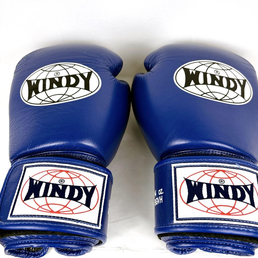 【美品】WINDY ボクシンググローブ 14oz 青　パンチングミット　セット