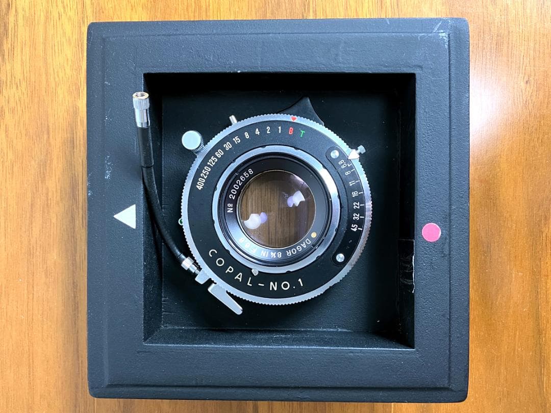 フィルムカメラ DAGOR 81/4 F:6.8 Gold Dot COPAL-NO.1