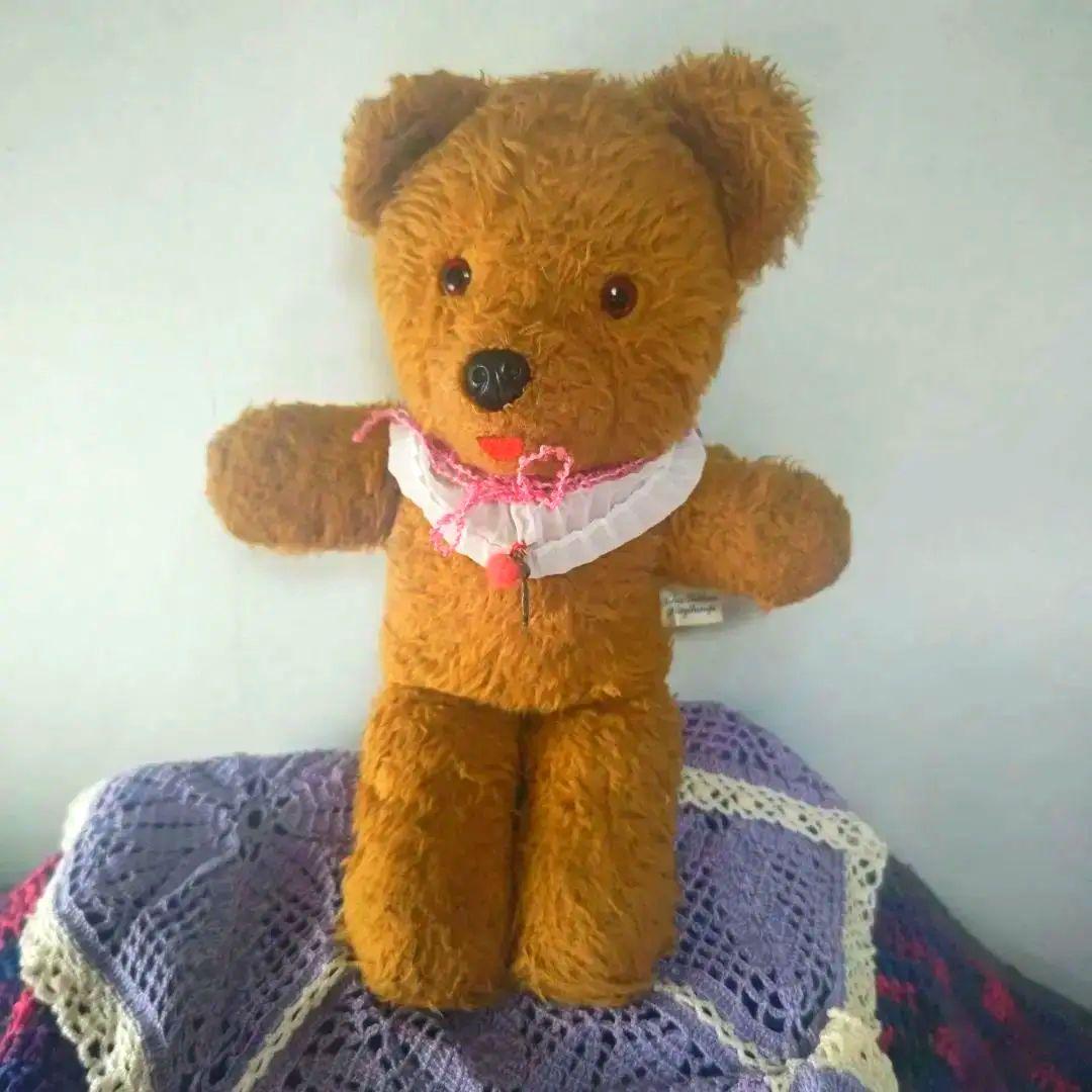 1974ーVintageテディ、オルゴール〜可愛いタグ付き❤England
