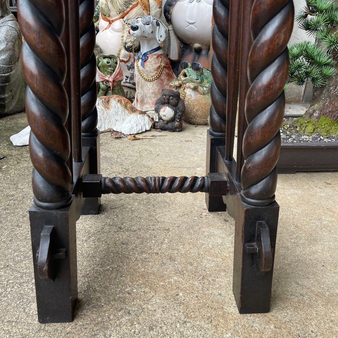 イギリスアンティーク　 飾り台 フラワースタンド 英国式 マホガニー レトロ