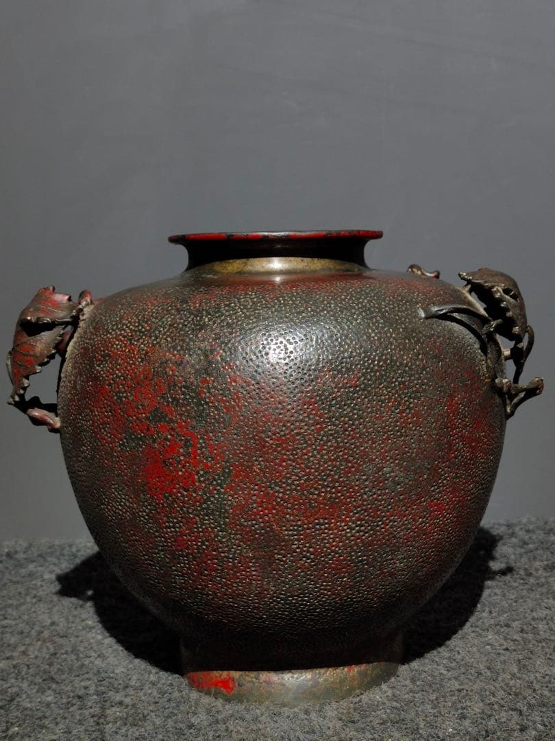 銅製　葡萄罐　花瓶　置物　コレクション