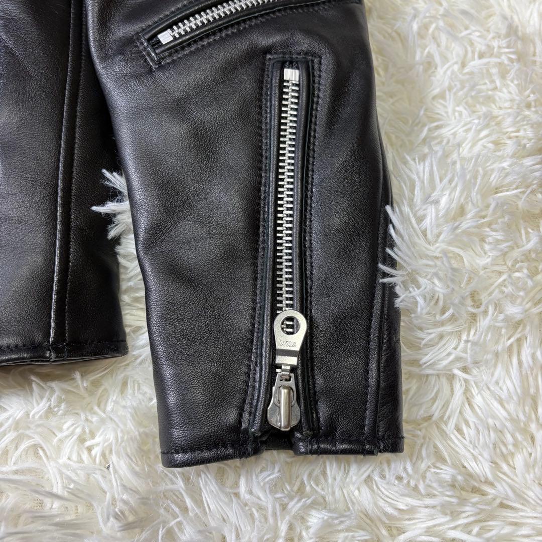 【未使用級】nano universe ナノユニバース　ライダースジャケット　黒