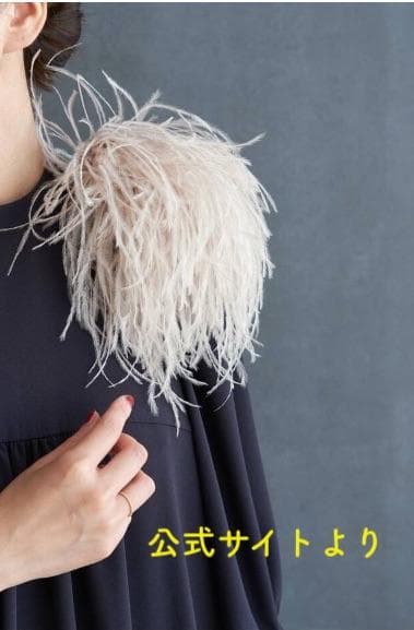 VERMEIL par iena オーストリッチ　コサージュ