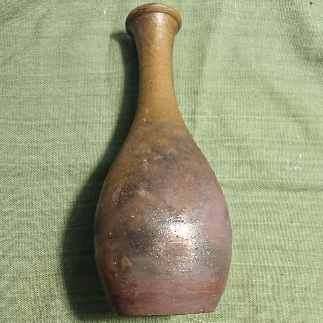 340)  花入  備前焼  金重利陶苑  76代 陶弘 作