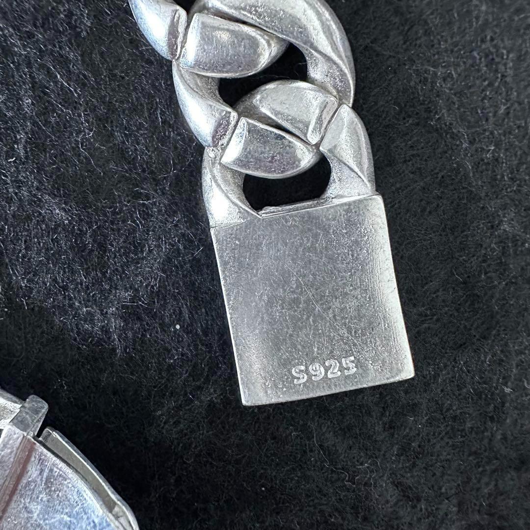 超重厚 117g80sヴィンテージ ブレスレット　シルバー925