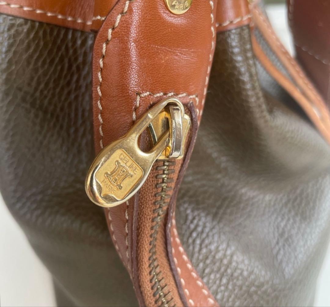 セリーヌ　ヴィンテージ 巾着 ショルダーバッグ ガンチーニ