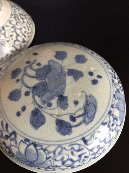 【太明成化年製】古伊万里 染付　骨董