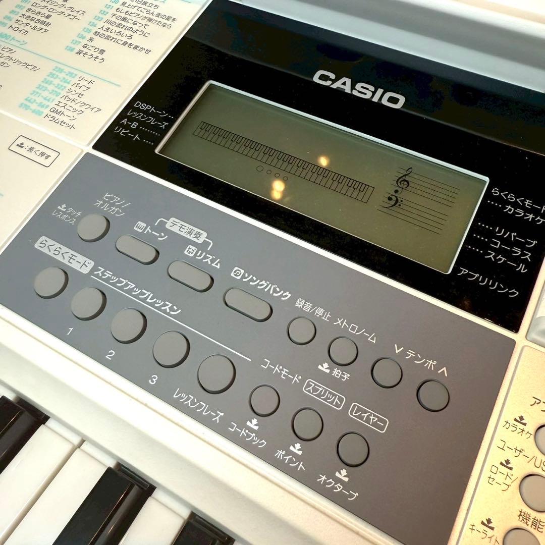 【美品】CASIO カシオ　LK-516 光ナビゲーション キーボード