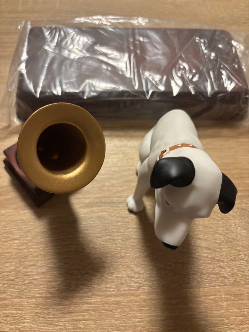 Victor ビクター ニッパー 犬と蓄音機の陶器製　台座付き