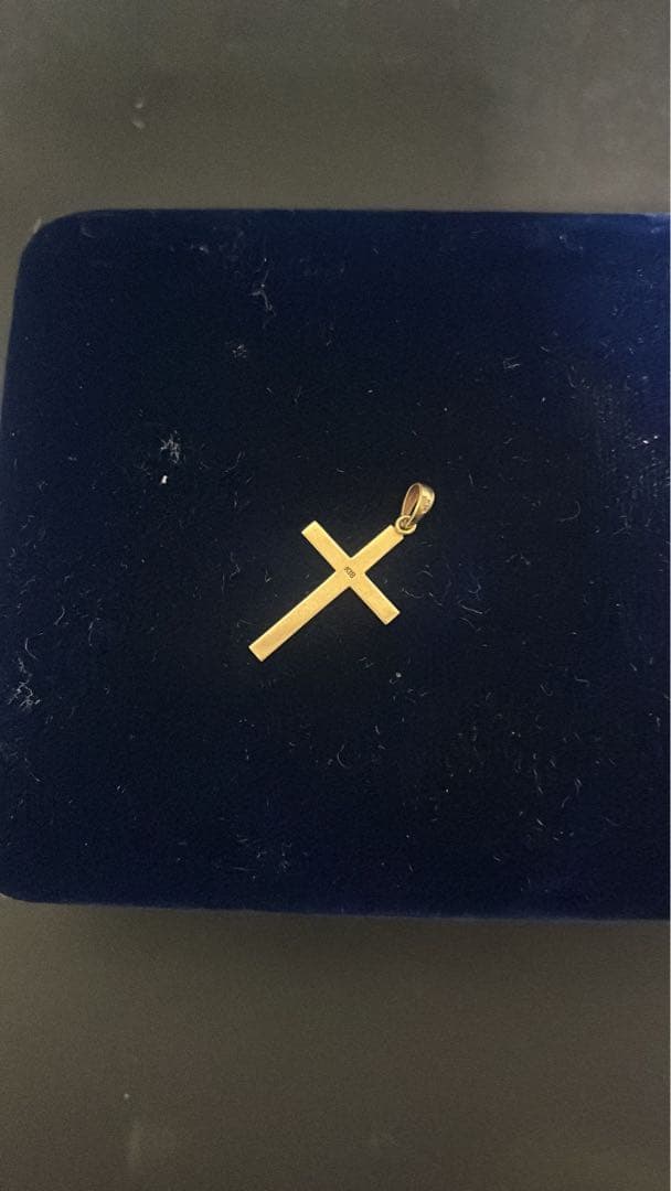 K18 18金 クロスペンダントトップ 約0.8g