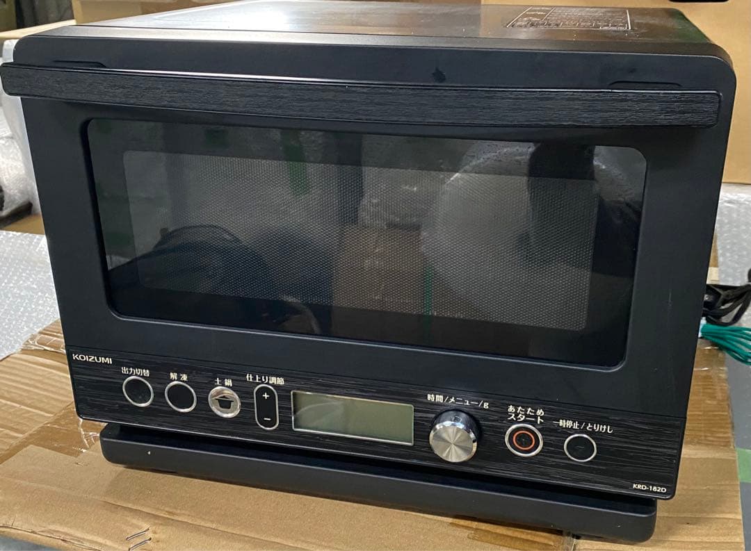 コイズミ　電子レンジ　KRD-182D/K (ブラック) 2020年製