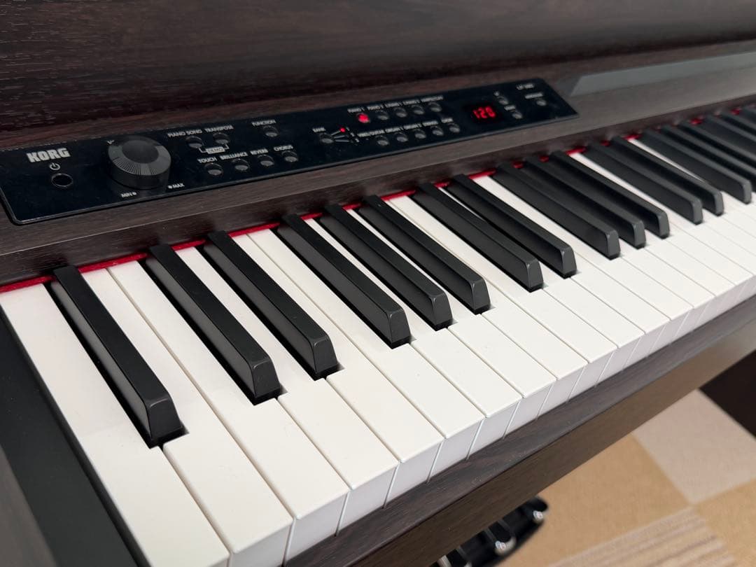 【引取限定】KORG LP-380 ダークウッド 88鍵デジタルピアノ 椅子付き