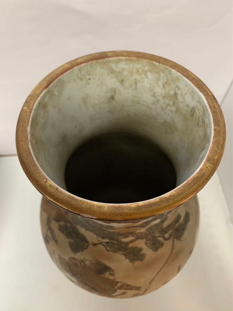 明治九谷　大花瓶36cm 送料込み