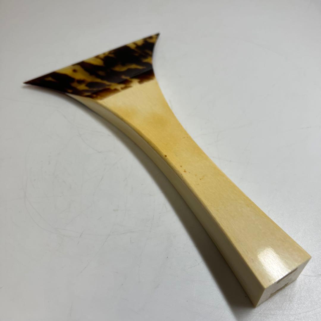 専用　極上　特大津軽三味線バチ　ケース付　233g 東Y7-1204☆2Fタサオ