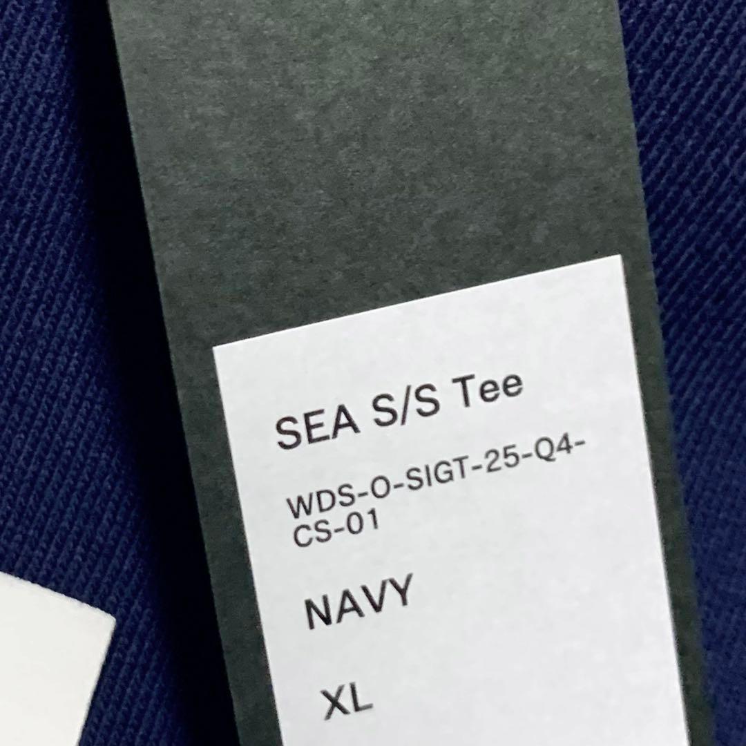 XL WIND AND SEA ロゴt ネイビー NAVY Tシャツ ロゴ