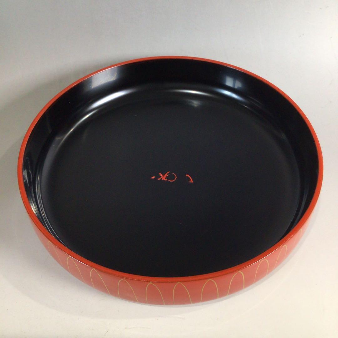 Ｐ３２６　喰籠　『山中塗』『表千家　堀内宗完　書付』『掛子添』『朱網食篭』　共箱